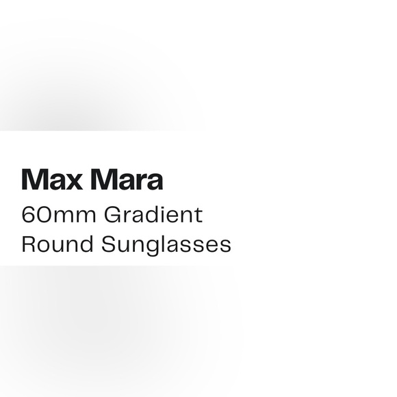 NWT Max Mara round sunglasses - Picture 5 of 5